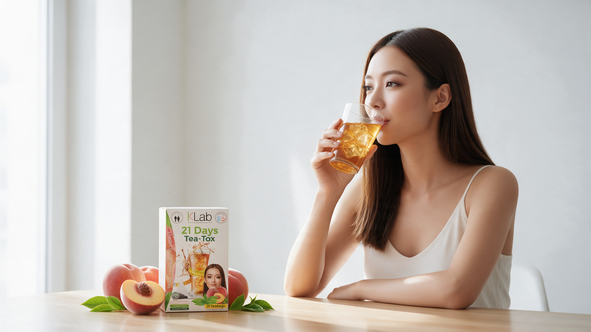 21 Days TeaTox Peach with Artichoke + Stevia lifestyle