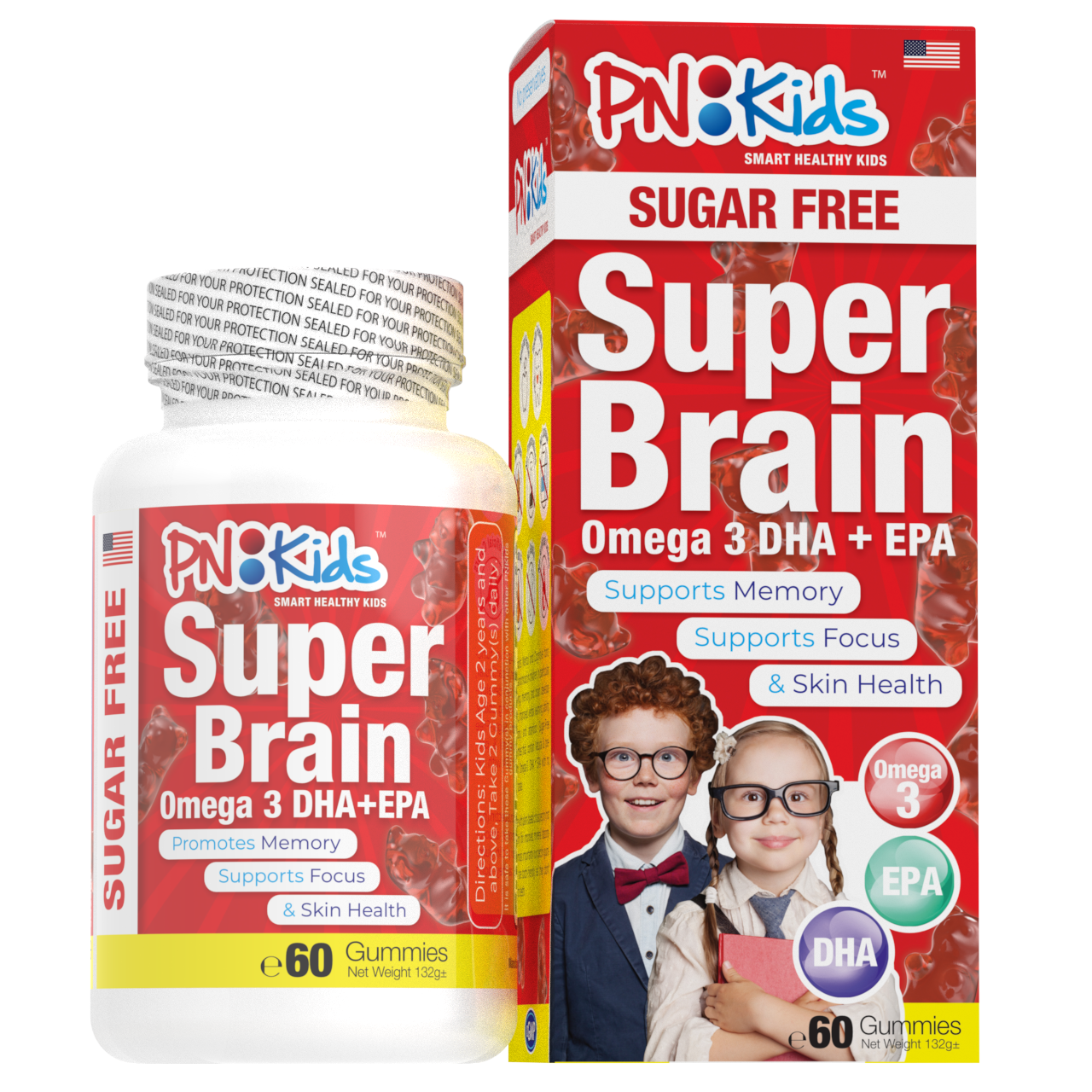 Super Brain - Omega-3 DHA + EPA (Sugar Free)