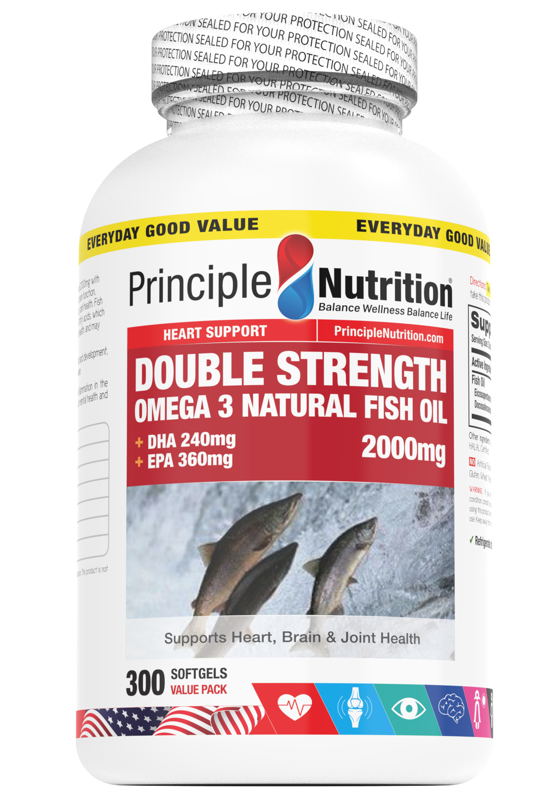 Double Strength Omega 3 Fish Oil 2000mg